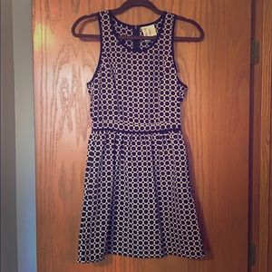 Black and cream dress